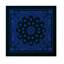 Foulard JUMBO TRAINMEN / WESTERN grand NOIR-BLEU