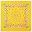 Foulard 55 x 55 cm TRAINMEN JAUNE