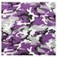 Foulard 55 x 55 cm violet camouflage ULTRA VIOLET CAMO