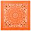 Foulard JUMBO TRAINMEN / WESTERN grand ORANGE