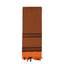 Foulard SHEMAGH 105 x 105 cm ORANGE ET NOIR