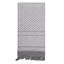 Foulard SHEMAGH 105 x 105 cm GRIS-BLANC