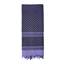 Foulard SHEMAGH 105 x 105 cm VIOLET-NOIR